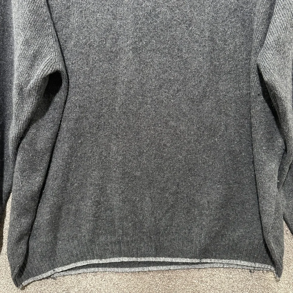 VTG Nike ACG‎ 1/4 Zip Pullover Sweater Men XL Gray Lambs Wool Blend Minimalist